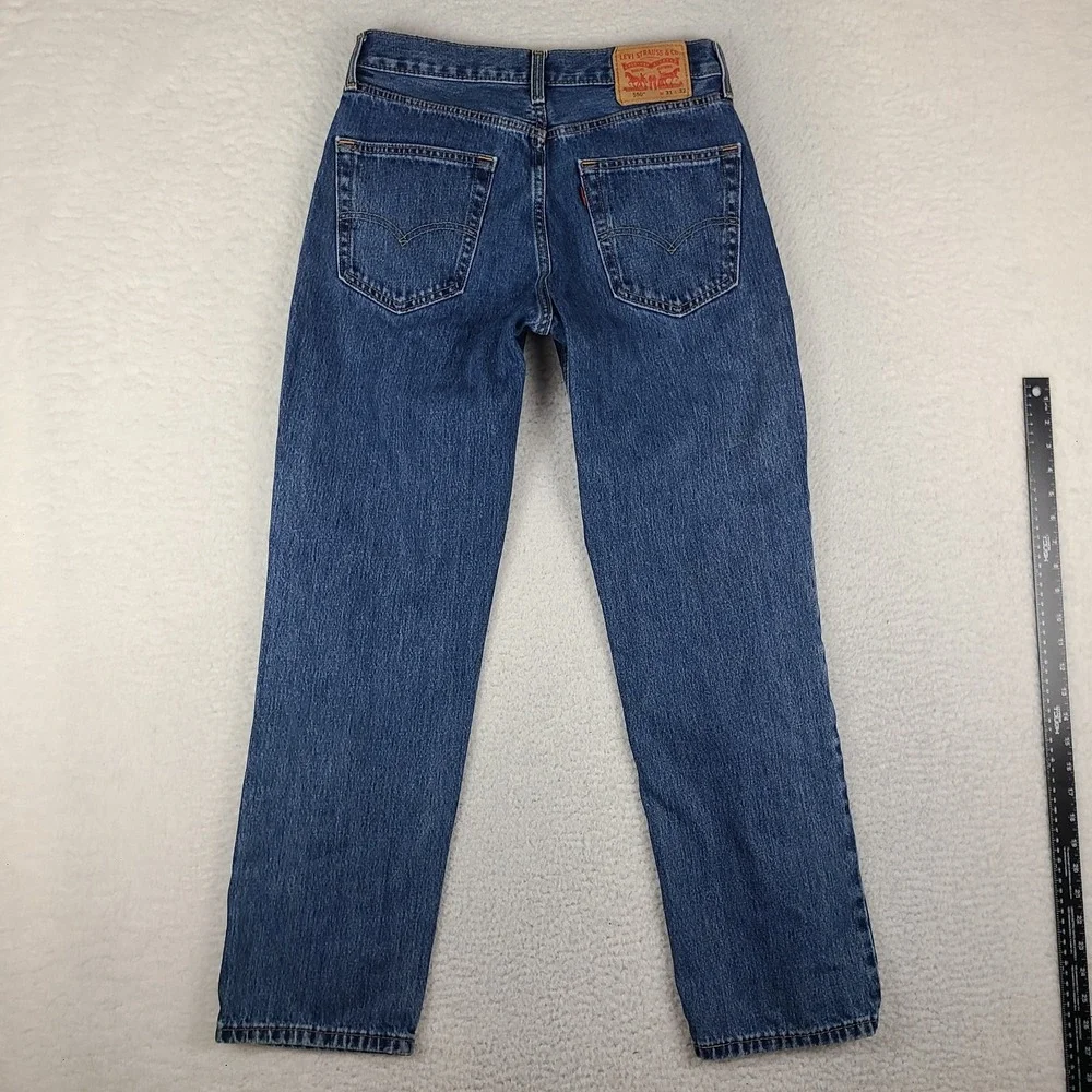 Levi's 550 Jeans Mens 31x32 Blue Relaxed Fit Dark Wash 100% Cotton Denim